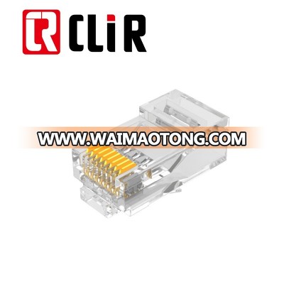 Golden Plated Unshielded CAT6 UTP Connector 8 Pin RJ45 Plug