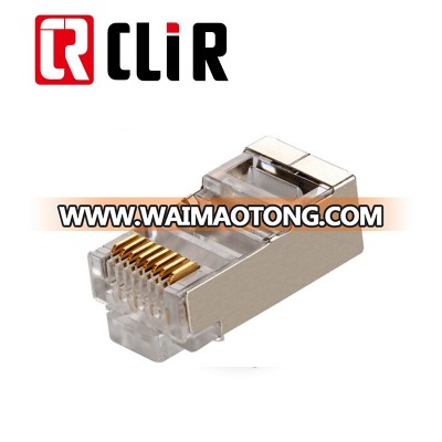 Golden Plated Shielded CAT5E Network Connectors RJ45 Plug