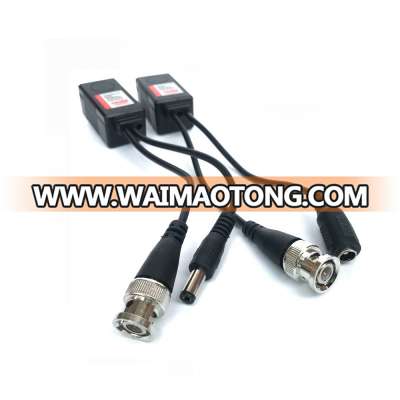 1 channel HD CCTV Video Balun Twisted pair transmitter with power