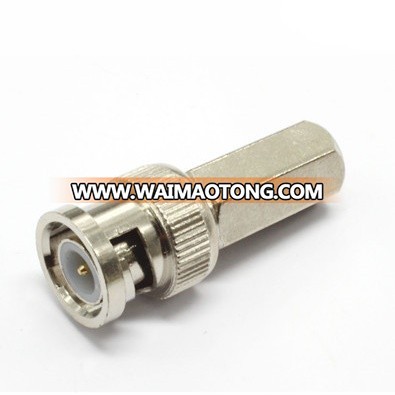 2018 PROMOTION Quick CCTV Accessories Female Wiring RG6 2 Pin Twist-On BNC Male RG59 Coax Cable Connector