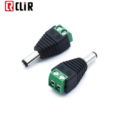 Screw Plug Adapter Cord Female 10A 2 pin 12V male Power Jack DC Connector